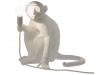 Tafellamp Monkey Zittend Wit - Showmodel - 2